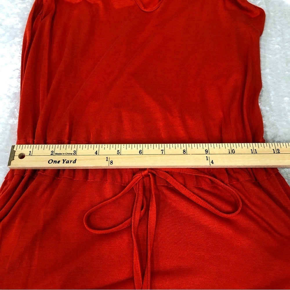 VENUS Red Sleeveless Maxi Dress with Tassel Tie - Picture 3 of 4